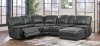 U1952 Power Motion Sectional Sofa - Charcoal Fabric by Global