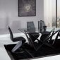 D2003DT Dining Table in Black by Global w/Optional D9002 Chairs