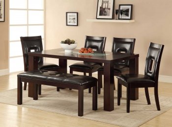 Lee 2528-64 Dining Room Set 5Pc by Homelegance w/Options [HEDS-2528-64 Lee]