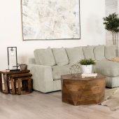 Blaine Sectional Sofa 509899 in Sand Corduroy by Coaster