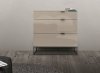 Vizzione Tall Dresser in High Gloss Gray by Casabianca