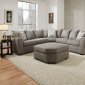 9073 Sectional Sofa in Venture Smoke Fabric by Simmons