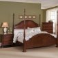 Cinnamon Finish Traditional Poster Bed w/Optional Case Goods