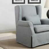 1167F1S Alden Accent Chair in Grey Fabric by Homelegance