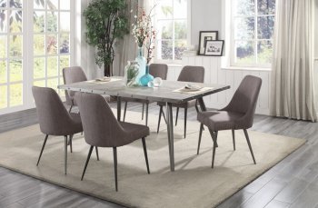 Palladium 5Pc Dining Set 5626-70 in Gray - Homelegance w/Options [HEDS-5626-70-Palladium]