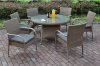 211 Outdoor Patio 7Pc Table Set in Tan by Poundex w/Options