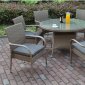 211 Outdoor Patio 7Pc Table Set in Tan by Poundex w/Options