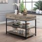 Macaria Kitchen Island AC00403 in Rustic Oak by Acme