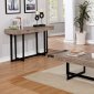 Sawyer 3Pc Coffee & End Table Set CM4619 in Gray Wash & Black