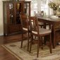 Oak Finish Classic Counter Height Dining Table w/Optional Chairs