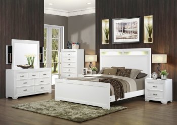 B343 Bedroom in White w/Optional Casegoods [EGBS-B343]