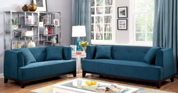 Sofia CM6761TL Sofa in Dark Teal Fabric w/Options [FAS-CM6761TL-Sofia]