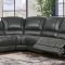 U1952 Power Motion Sectional Sofa in Charcoal Fabric by Global