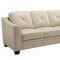 Avison Sofa 505301 in Cream Leatherette by Coaster w/Options