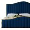 Jolie Bed in Navy Velvet Fabric by Meridian w/Options