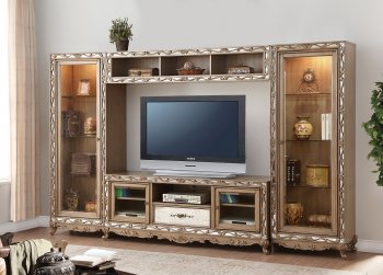 Orianne Entertainment Unit 91430 - Antique Gold - Acme w/Options [AMWU-91430-Orianne]