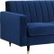 Lola Sofa 619 in Navy Velvet Fabric by Meridian w/Options