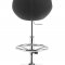 Black or Green Contemporary Barstool with Metal Base