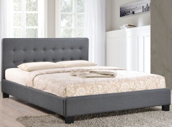 Caitlin Bed in Gray Fabric by Modway [MWB-Caitlin Gray]