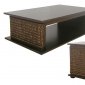 Wooden Coffee Table with Braded Detail