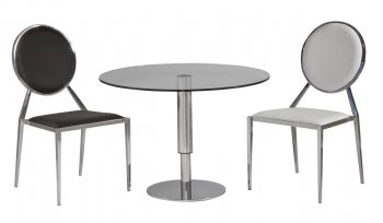 8129 Round Hi-Low Dining Table Chintaly w/Optional Lisa Chairs [CYDS-8129-DT-Lisa]