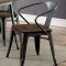 Cooper Dining Set CM3529GY in Gray Metal & Natural Elm w/Options