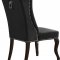 Suri Dining Chair 772 Set of 2 Black Velvet Fabric by Meridian