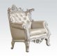 59125 Sanjay Accent Chair in Silver Tone Leatherette by Acme