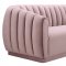 Arno Sofa TOV-S168 in Blush Mauve Velvet Fabric by TOV Furniture