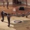 Deep Brown Classic Coffee Tables w/Shell & Leaf Carving Details