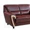 U4180 Sofa in Brown & Beige Bonded Leather by Global Furniture