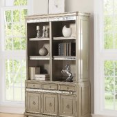 801974 Double Bookcase in Metallic Platinum by Coaster