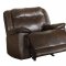 Wasola Motion Sofa 8414DBR in Dark Brown - Homelegance w/Options