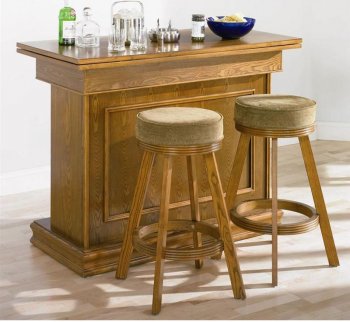 Oak Finish Bar Unit wiith Three-in-One Gaming Settings [CRBF-76-100288]