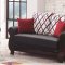 Hampton Sofa Bed in Black PU-Bonded Leather by Empire w/Options