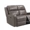 Cortana Power Motion Sofa & Loveseat Set Stone by Leather Italia