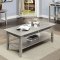 Celestine 3Pc Coffee & End Table Set CM4347 in Silver w/Options