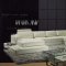 T63 White Leather Modern Sectional Sofa by VIG w/Side Light