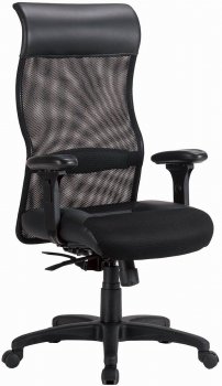 Black Mesh Fabric Adjustable Modern Executive Home Office Chair [CROC-800052]