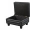 Ferrara Sofa 655 in Black Bonded Leather w/Optional Items