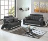 7030 Sofa in Black Bonded Leather w/Options