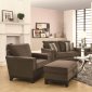 503731 Mason Sofa in Chocolate Fabric by Coaster w/Options