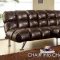 CM2909 Duncan Sofa Bed in Dark Brown Leather-Like Fabric