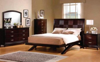 Espresso Finish Transitional Bedroom w/Optional Items [ABCBS-8110]