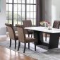 Osborne Dining Table 115511 by Coaster w/Optional Brown Chairs