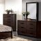 21490 Ishaan Bedroom 5Pc Set in Dark Merlot by Acme w/Options