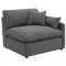 Hobson Sectional Sofa 551455 in Charcoal Fabric by Coaster