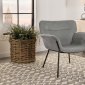 Davina Accent Chair Set of 2 905614 in Gray Fabric by Coaster