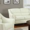 504131 Brooklyn Sofa in Ivory Bonded Leather by Coaster