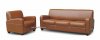 Light Brown Leather Living Room Set